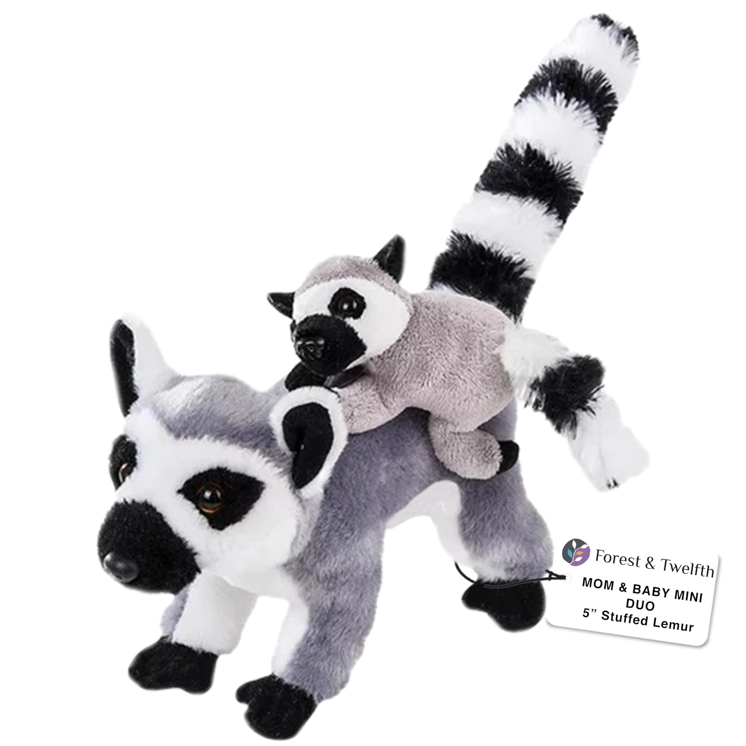 Amazon.com: Forest & Twelfth Mom and Baby Mini Lemur, Stuffed